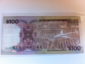Singapore Ship $100 back