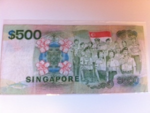 Singapore Ship $500 back